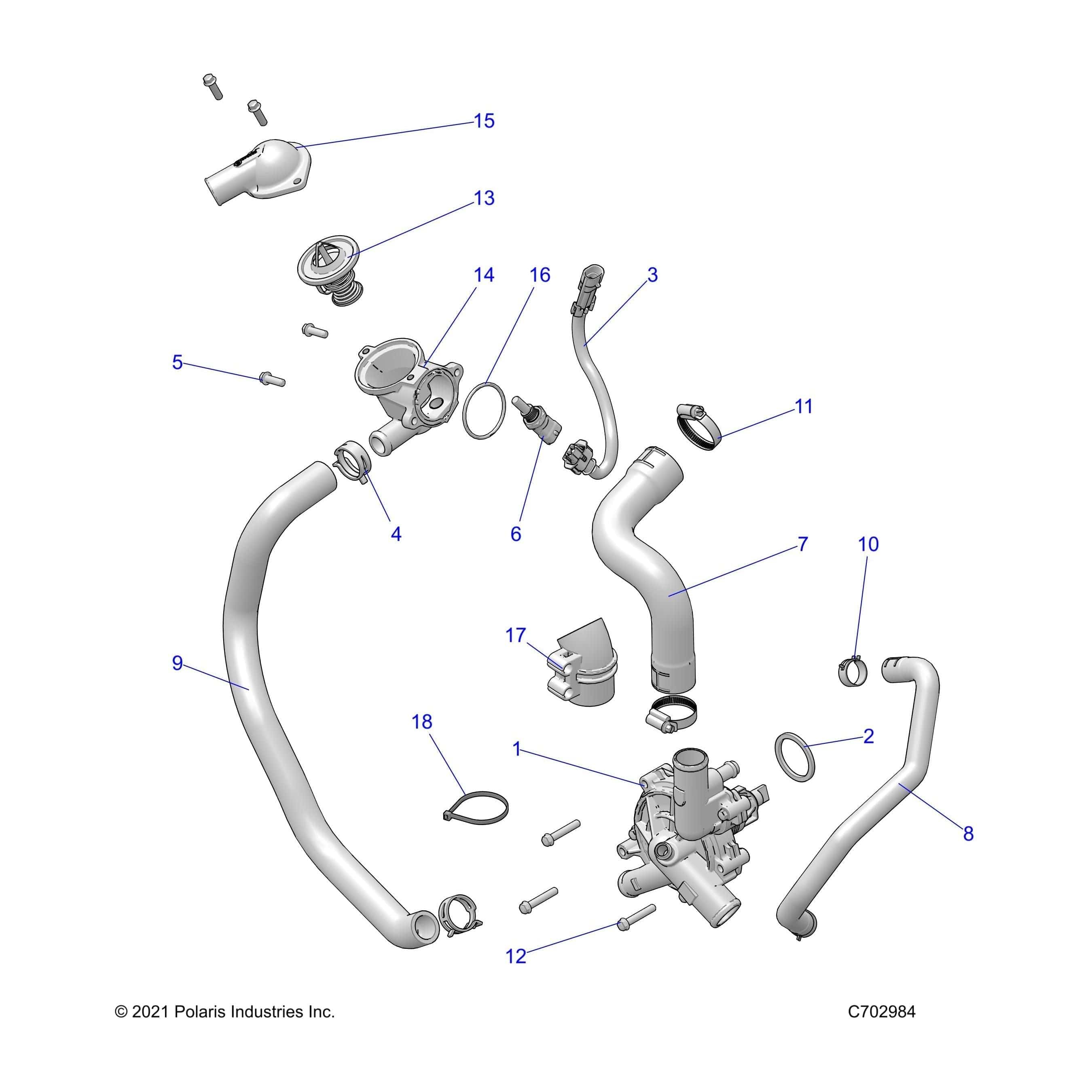 Housing-Thermostat by Polaris 5143463 OEM Hardware P5143463 Off Road Express