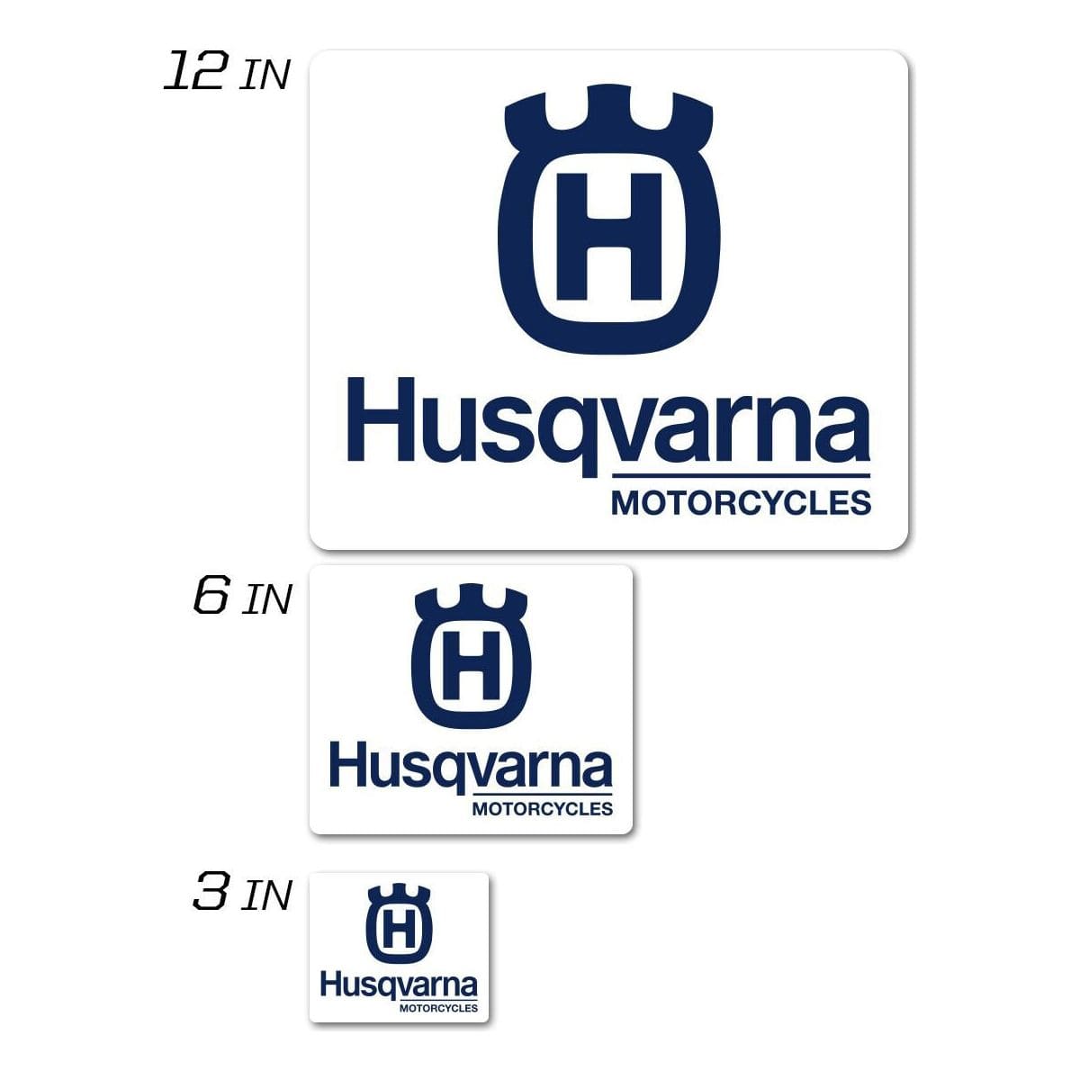 Husqvarna Icon Decal 6" Square Husqvarna Icon Decal 6" Square By D'Cor 40-70-109 Brand Decal 862-70209 Western Powersports