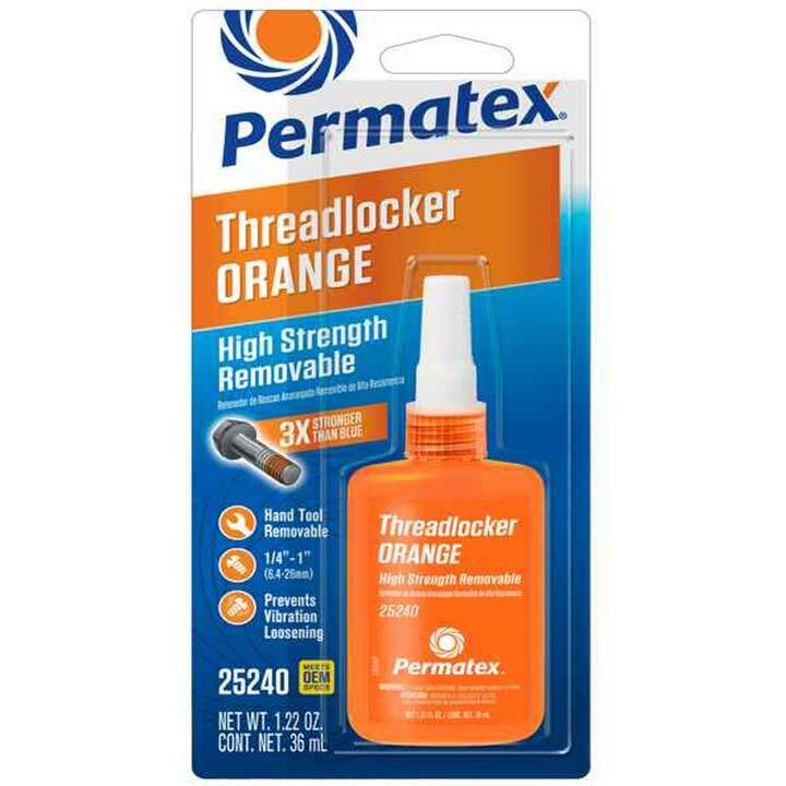 Hybrid Formula Threadlocker Orange 36 Ml by Permatex 25240 Thread Locker