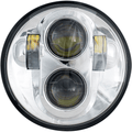 Indian Scout / Victory LED Headlight 5.75" Chrome by Rivco