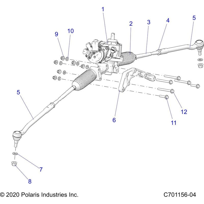 Inner Ball Joint-Kyb Rack by Polaris 7061282 OEM Hardware P7061282 Off Road Express