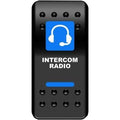 Intercom Radio Rocker Switch Blue by Moose