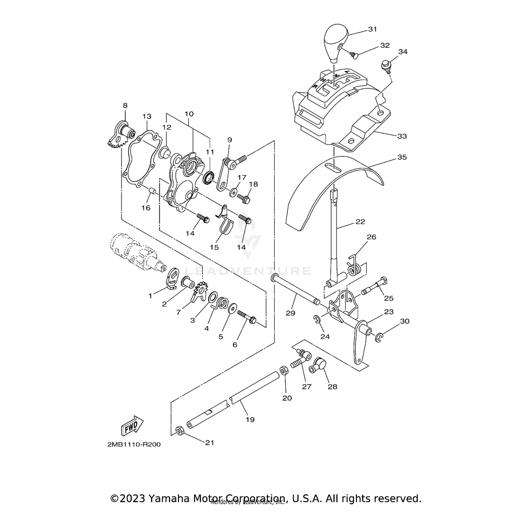 Joint 2 by Yamaha 1KT-18157-00-00 OEM Hardware 1KT-18157-00-00 Off Road Express