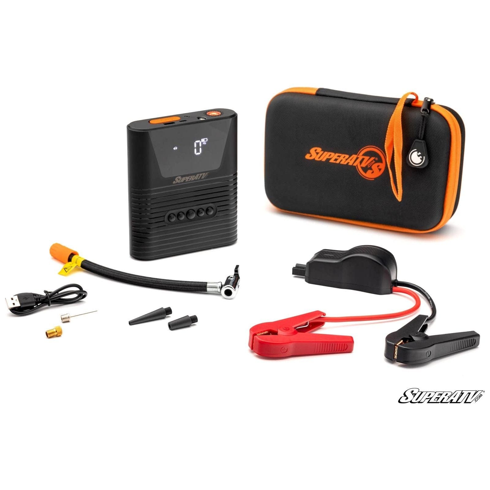 Jump Starter with Air Compressor by SuperATV BCC-U-001 Battery Jump Pack BCC-U-001 SuperATV