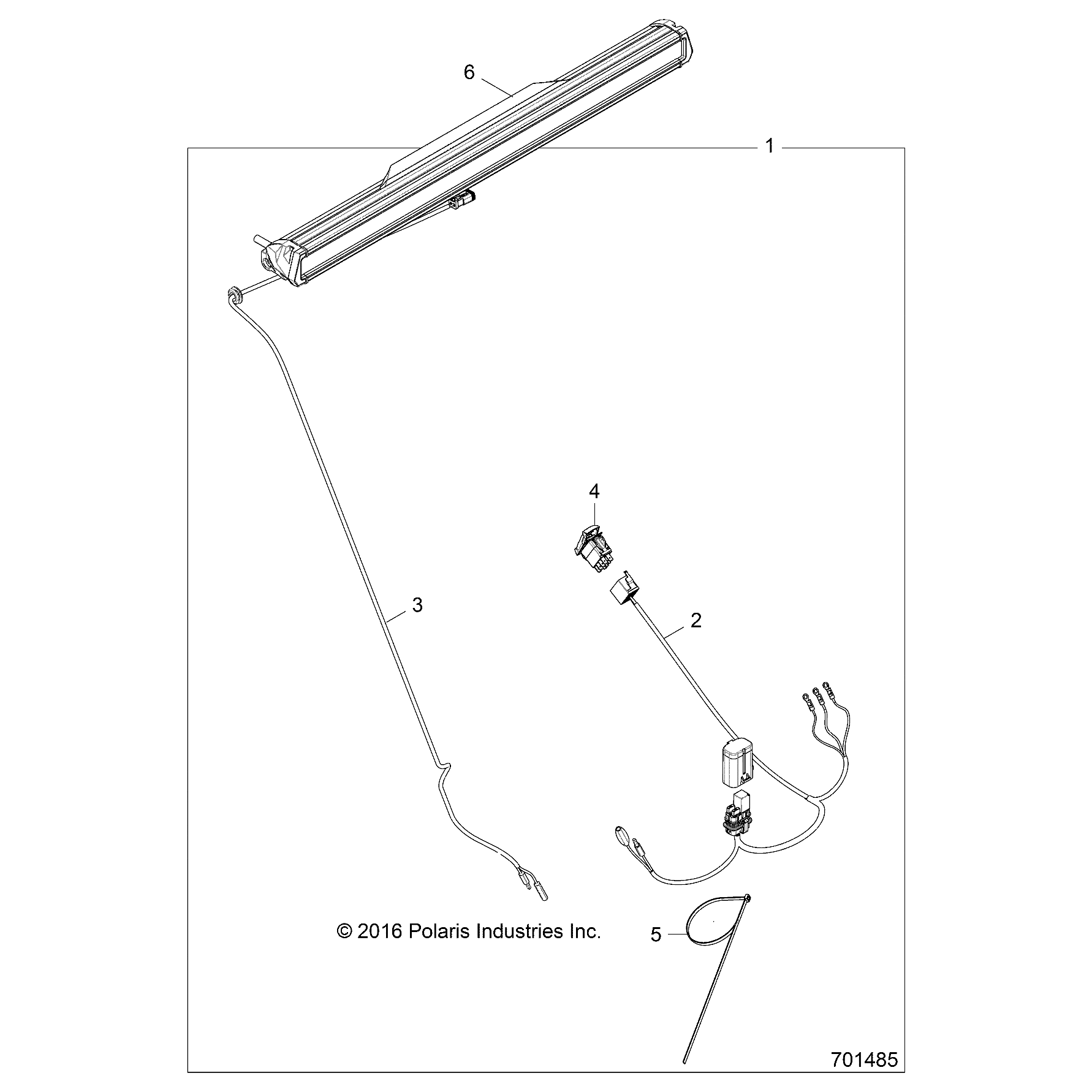 K-Lightbar,Harness by Polaris 2883486 OEM Hardware P2883486 Off Road Express