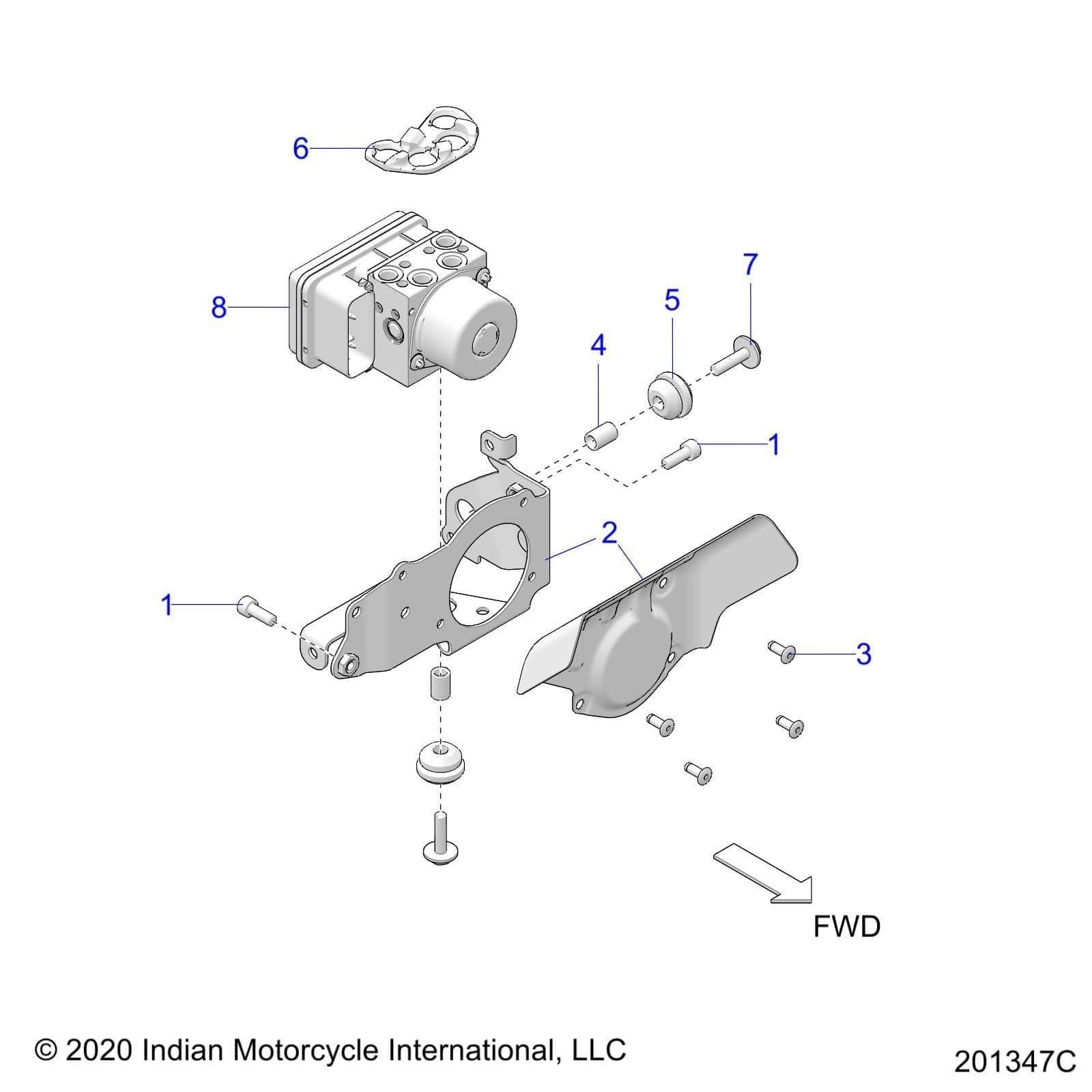 K-Module/Cal Abs Wet 21 by Polaris 2208388 OEM Hardware