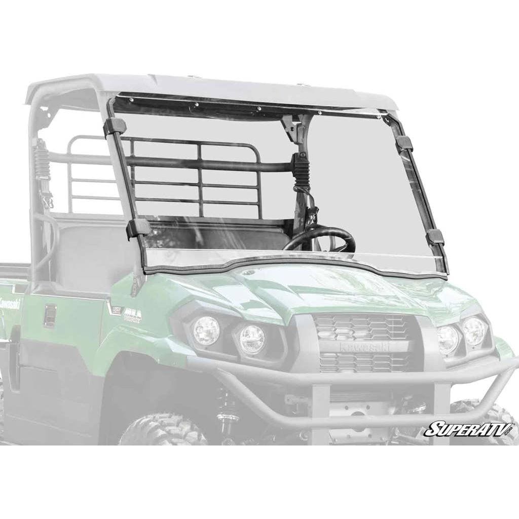 Kawasaki Mule PRO-MX Scratch-Resistant Full Windshield by SuperATV WS-K-MULEMX-70 Full Windshield WS-K-MULEMX-70 SuperATV