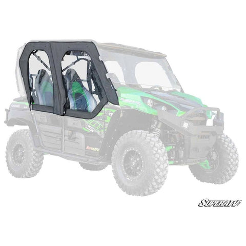 Kawasaki Teryx 4 Upper Doors by SuperATV - Durable Soft Enclosure