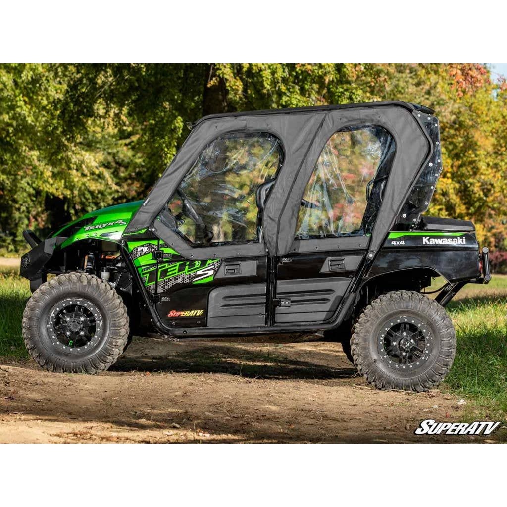 Kawasaki Teryx 4 Upper Doors by SuperATV - Durable Soft Enclosure