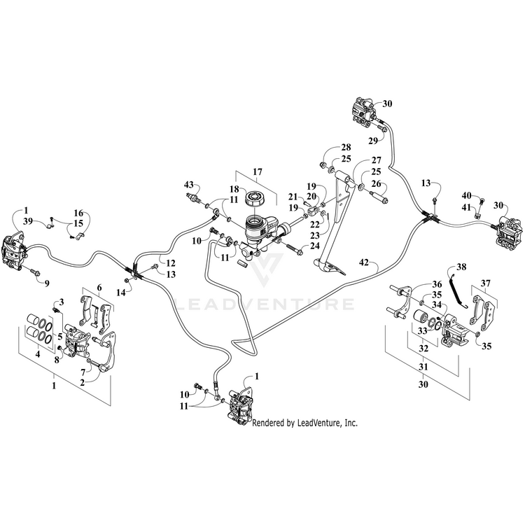 Kit,Piston,2 Piston,2 Wiper,2 Square By Arctic Cat 2502-221 OEM Hardware 2502-221 Core Power Equipment