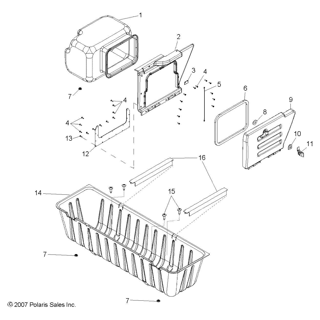 Latch Bracket, Storage Box by Polaris 5248581 OEM Hardware P5248581 Off Road Express