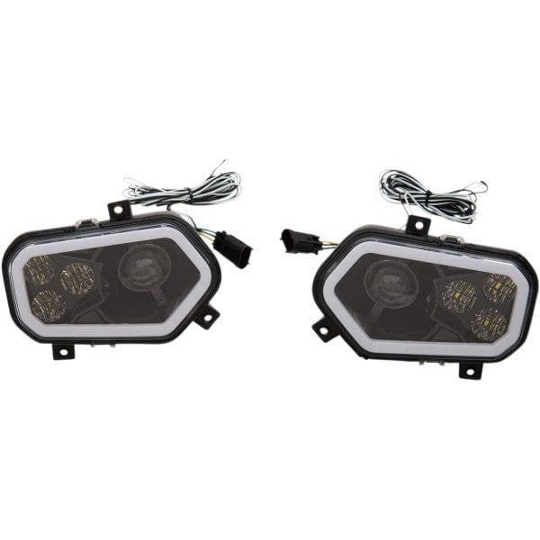 Led Headlight Rzr800/9 Black by Moose Utility 100-3373-PU Headlight 20012226 Parts Unlimited Drop Ship