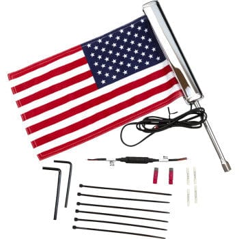 LED Lighted Flagpole U.S. Flag by Ciro 70610 Flag Mount