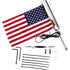 Parts Unlimited Flag Mount LED Lighted Flagpole U.S. Flag by Ciro 70610