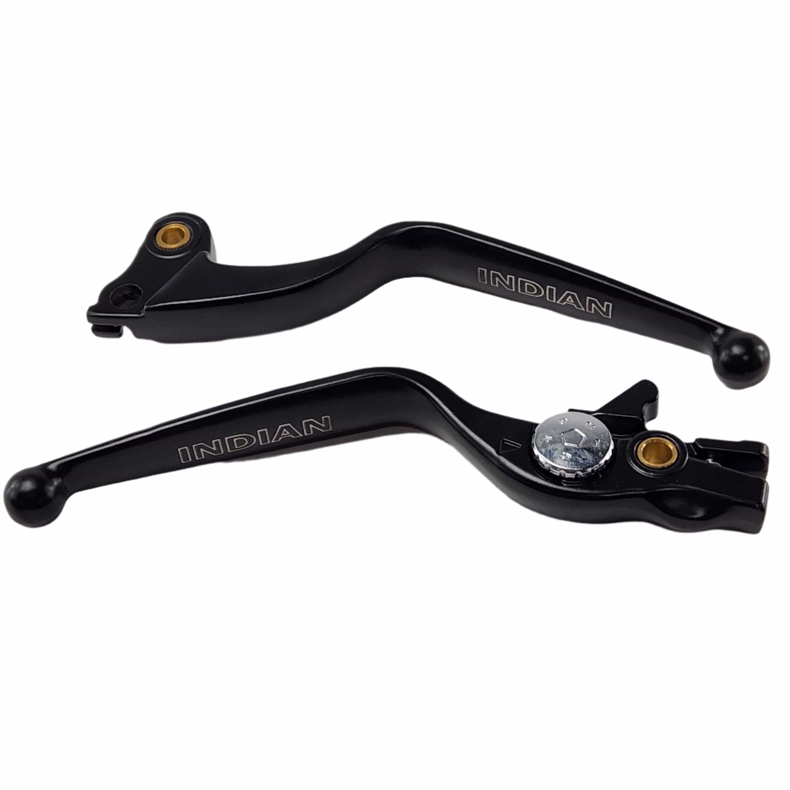 Lever Set Black Engraved Indian by Witchdoctors IND-LEVERS-ENG Lever Sets