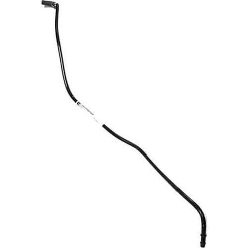 The Fuel Vent Line by Polaris is a black, curved automotive hose with connectors on both ends—perfect as a Victory Motorcycle Fuel Vent Line and compatible with Polaris OEM and genuine motorcycle parts.