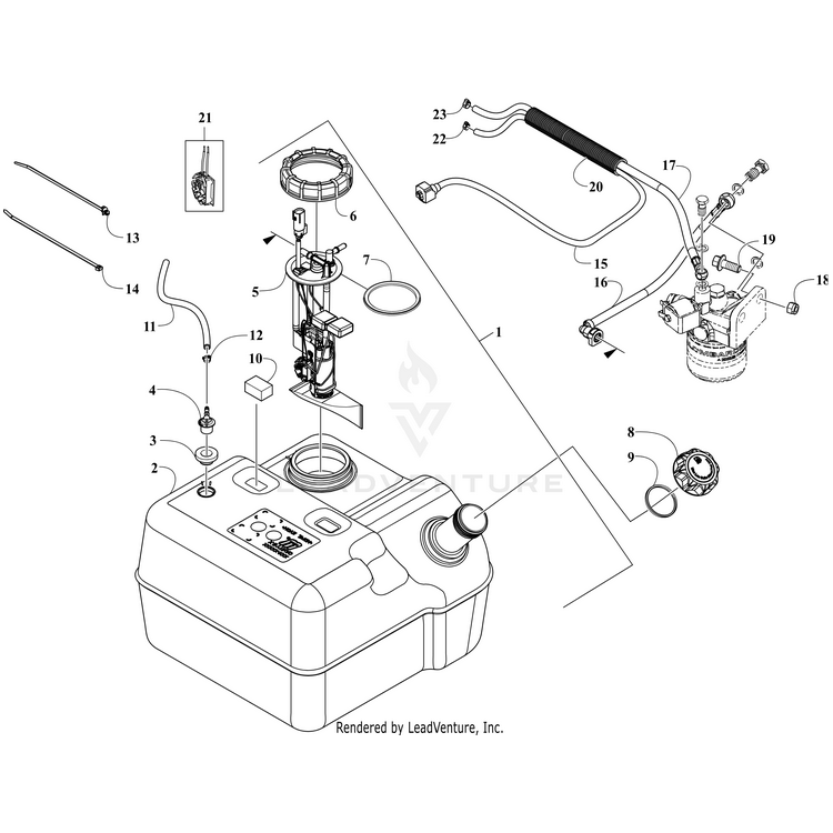 Loom, Corrugated By Arctic Cat 0409-232 OEM Hardware 0409-232 Off Road Express
