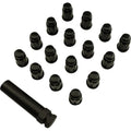 Lug Nut 10Mm Splnd Black 16Pk by Moose
