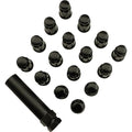 Lug Nut 3/8 Splind Black 16Pk by Moose