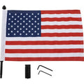 Luggage Rack Flag Mount - 1/2" Round - With 10" X 15" Flag by Pro Pad