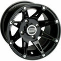 Machined 387X Wheel Black 387B 14X7 - 4/156 - 4+3 by Moose