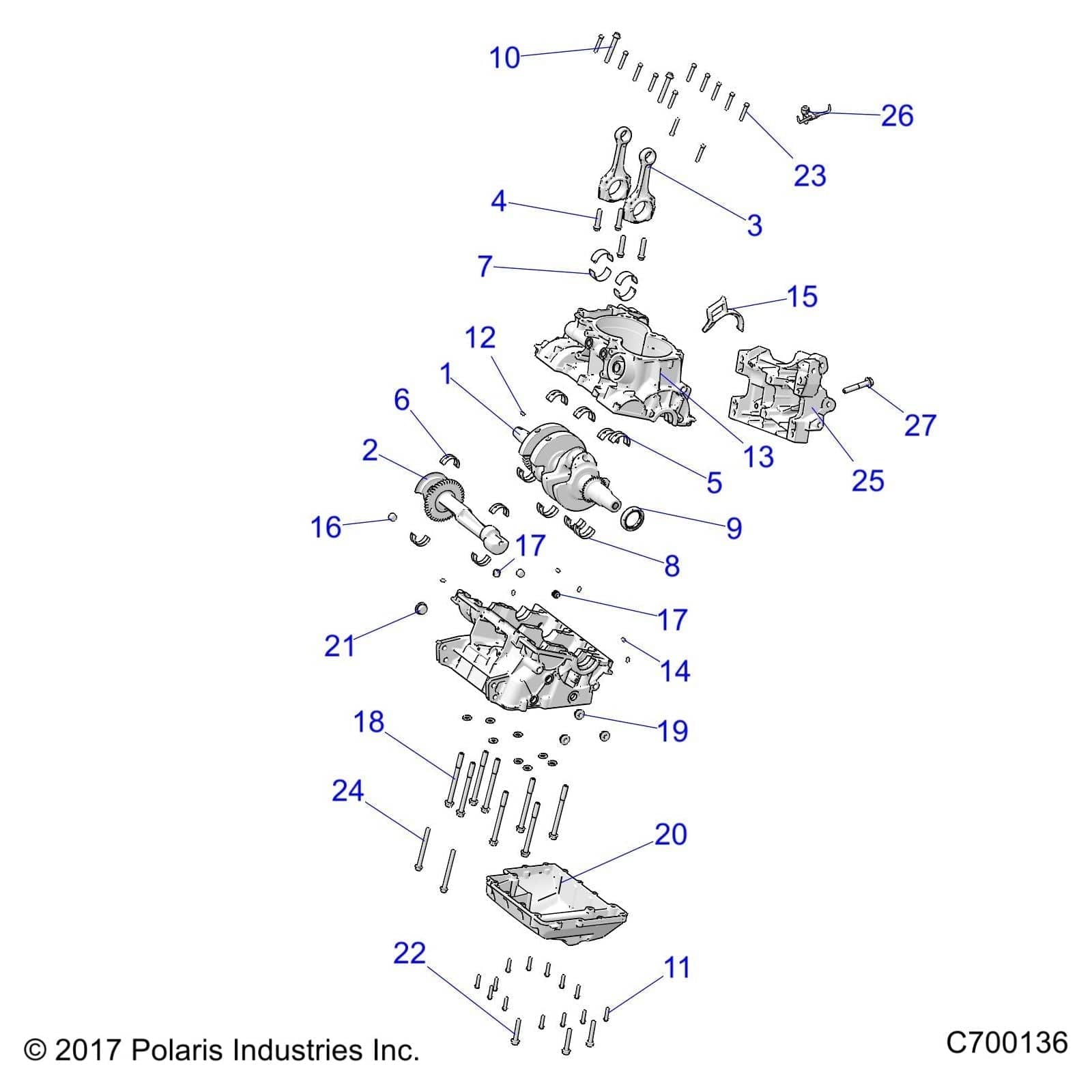 Main Bearing, 41 Mm, White by Polaris 3514662-001 OEM Hardware P3514662-001 Off Road Express