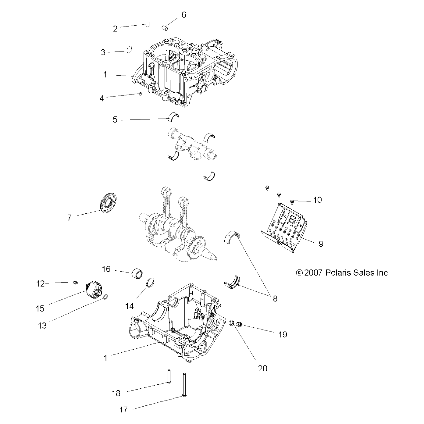 Main Journal Bearing by Polaris 3585704 OEM Hardware P3585704 Off Road Express