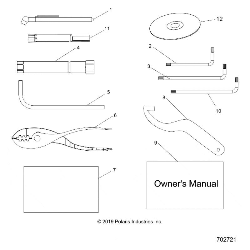 Man-Own, 20 Rzr 64 1000 Tr by Polaris 9930864 OEM Hardware P9930864 Off Road Express