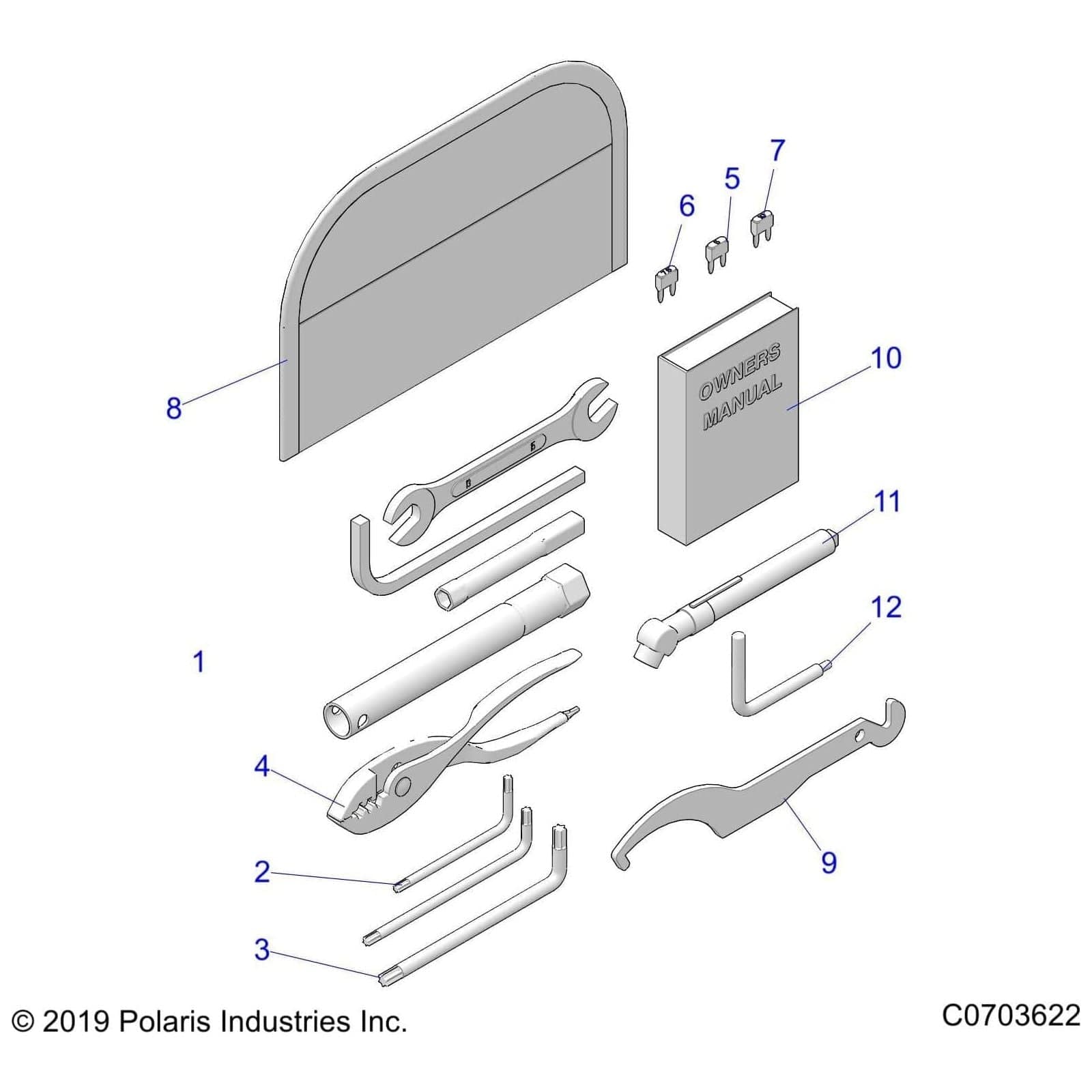 Man-Own,21 Rzr 64 T by Polaris 9940511 OEM Hardware P9940511 Off Road Express