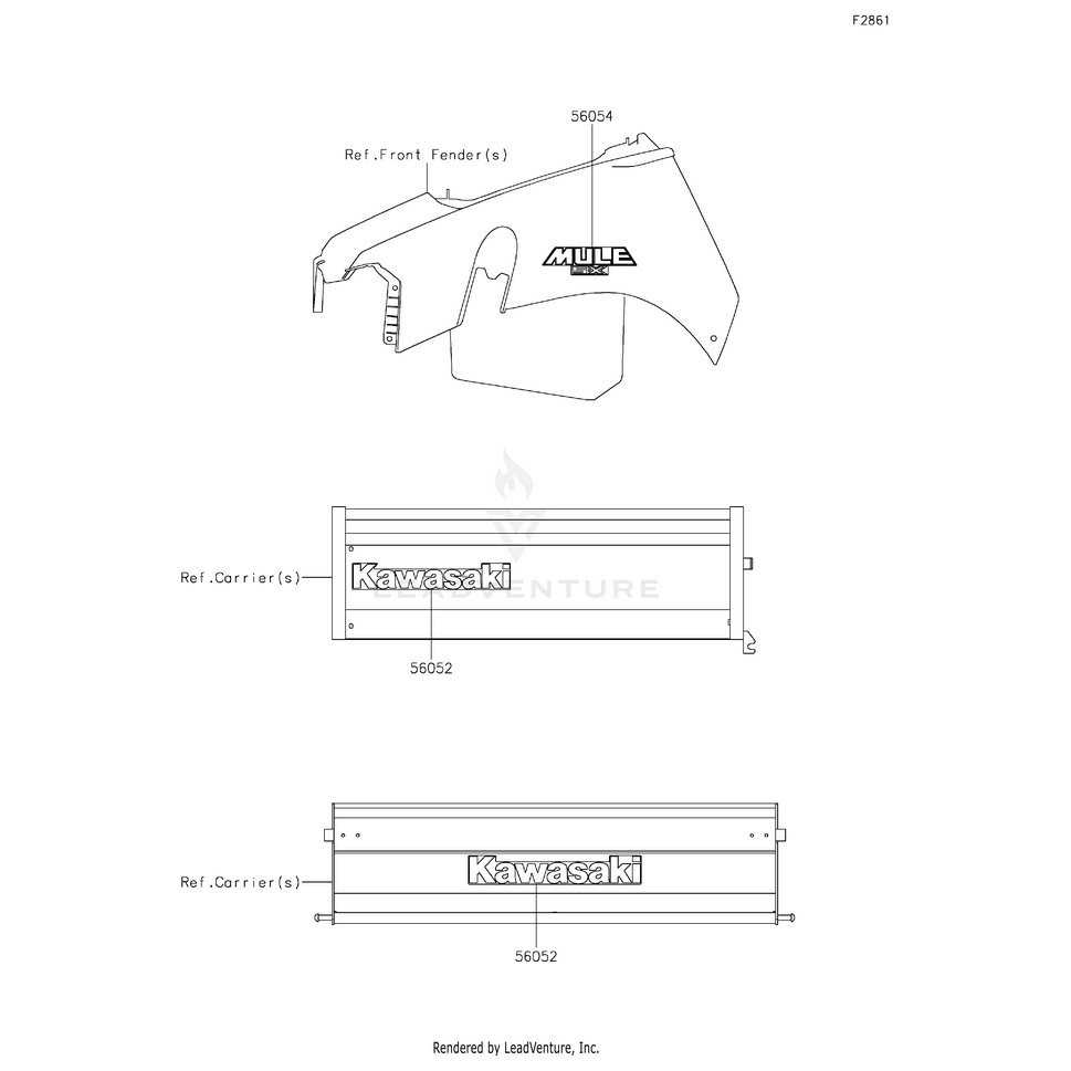 Mark,Kawasaki by Kawasaki 56052-1809 OEM Hardware 56052-1809 Off Road Express Peach St