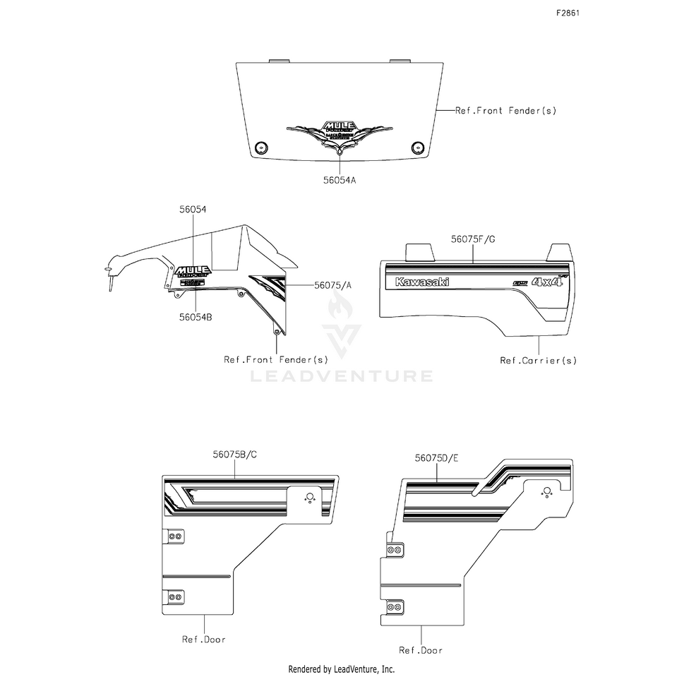 Kawasaki Mark,Ranch Edition OEM Part #56054-2913 Witchdoctors