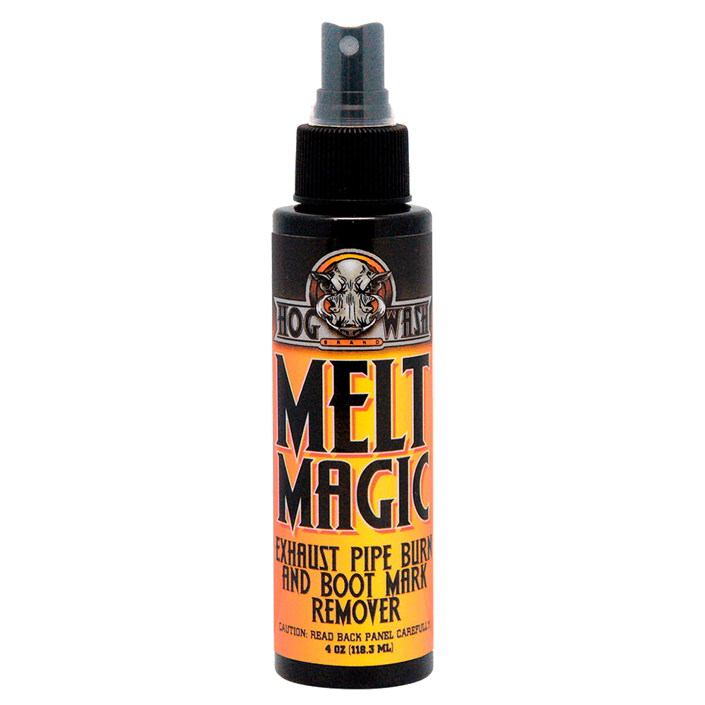 Melt Magic Exhaust Pipe Burn And Boot Mark Remover 4Oz by Hog Wash HW0988 Engine Care