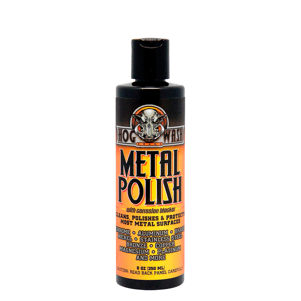 Metal Polish W/Corrosion Blocker 8Oz by Hog Wash HW0478 Quick Detailer