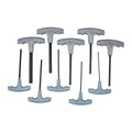 Metric T Handle Hex Key Tool Set, 10 Piece by Witchdoctors