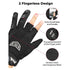 Motorcycle 2 Fingerless Design Paintball & Airsoft Gloves by Kemimoto F1109-06901MBK Half Gloves F1109-06901MBK Kemimoto