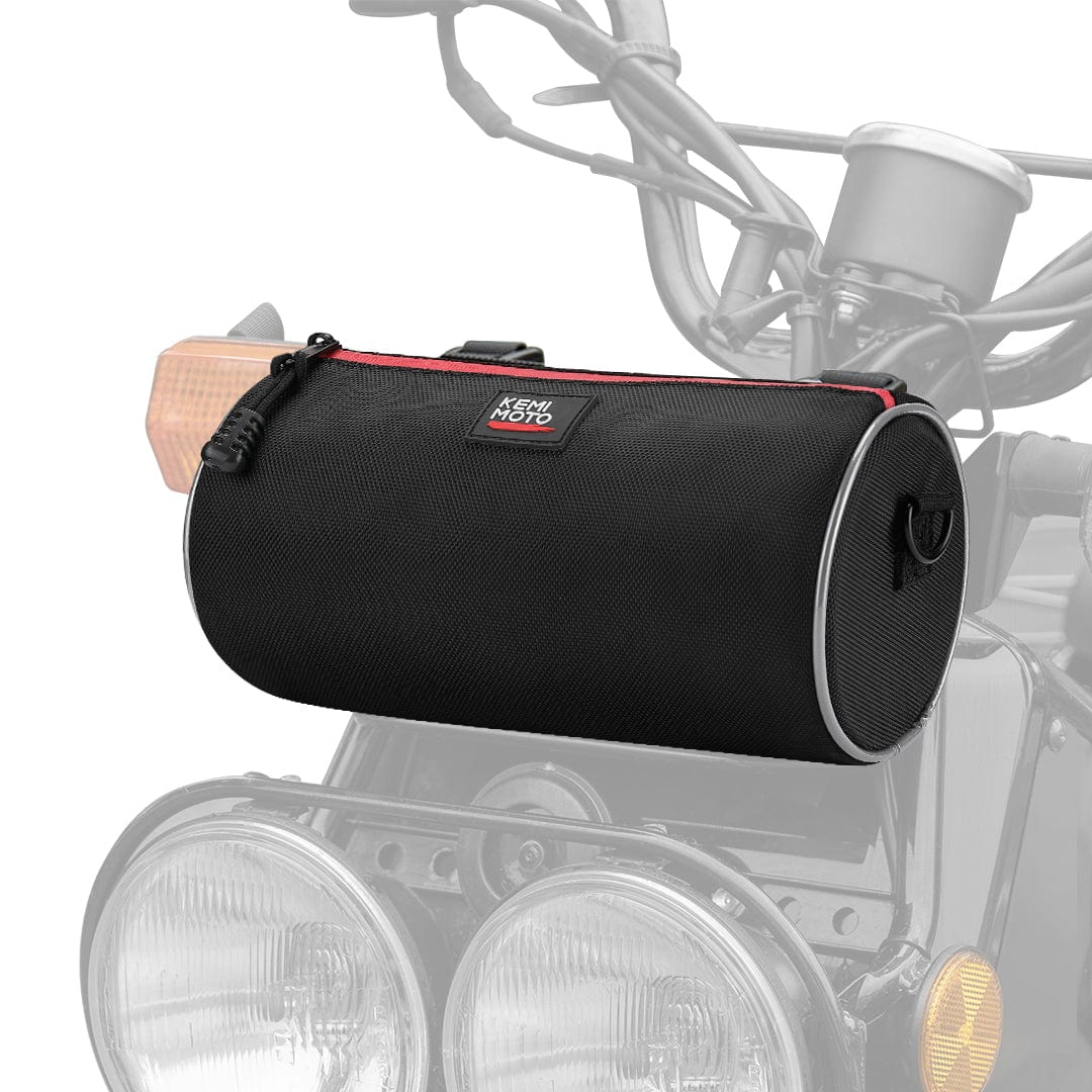 Motorcycle Handlebar Bag for Mini Bike Touring Adventure UTV Scooter by Kemimoto F1116-01901BK Handlebar Bag F1116-01901BK Kemimoto
