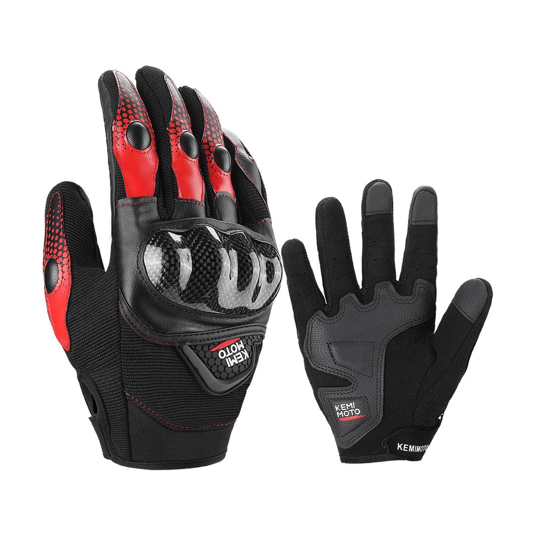 Motorcycle Riding Gloves (for Motorcross Dirt Bike ATV UTV) by Kemimoto F1109-01302MRD Gloves F1109-01302MRD Kemimoto