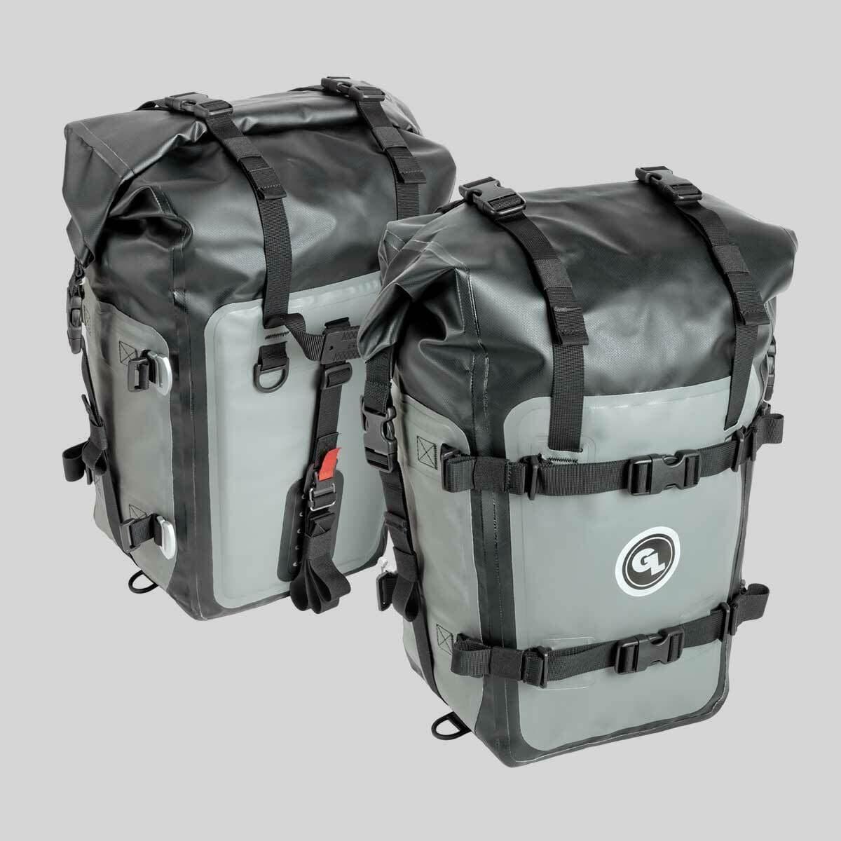 Mototrekk Panniers Grey Pair by Giant Loop MTPN17 Roll Bag