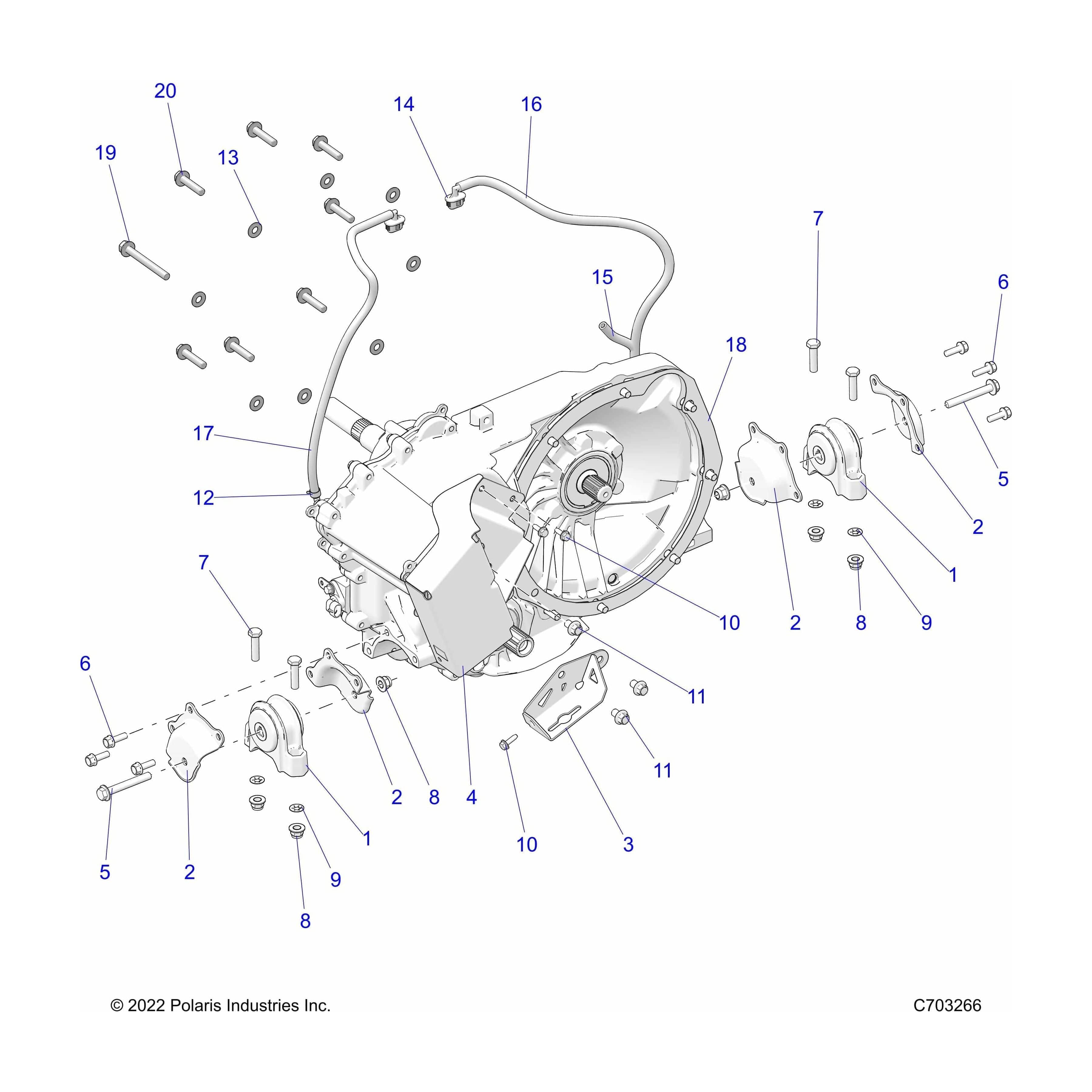 Mount-Isolator,G4 by Polaris 1334112 OEM Hardware P1334112 Off Road Express