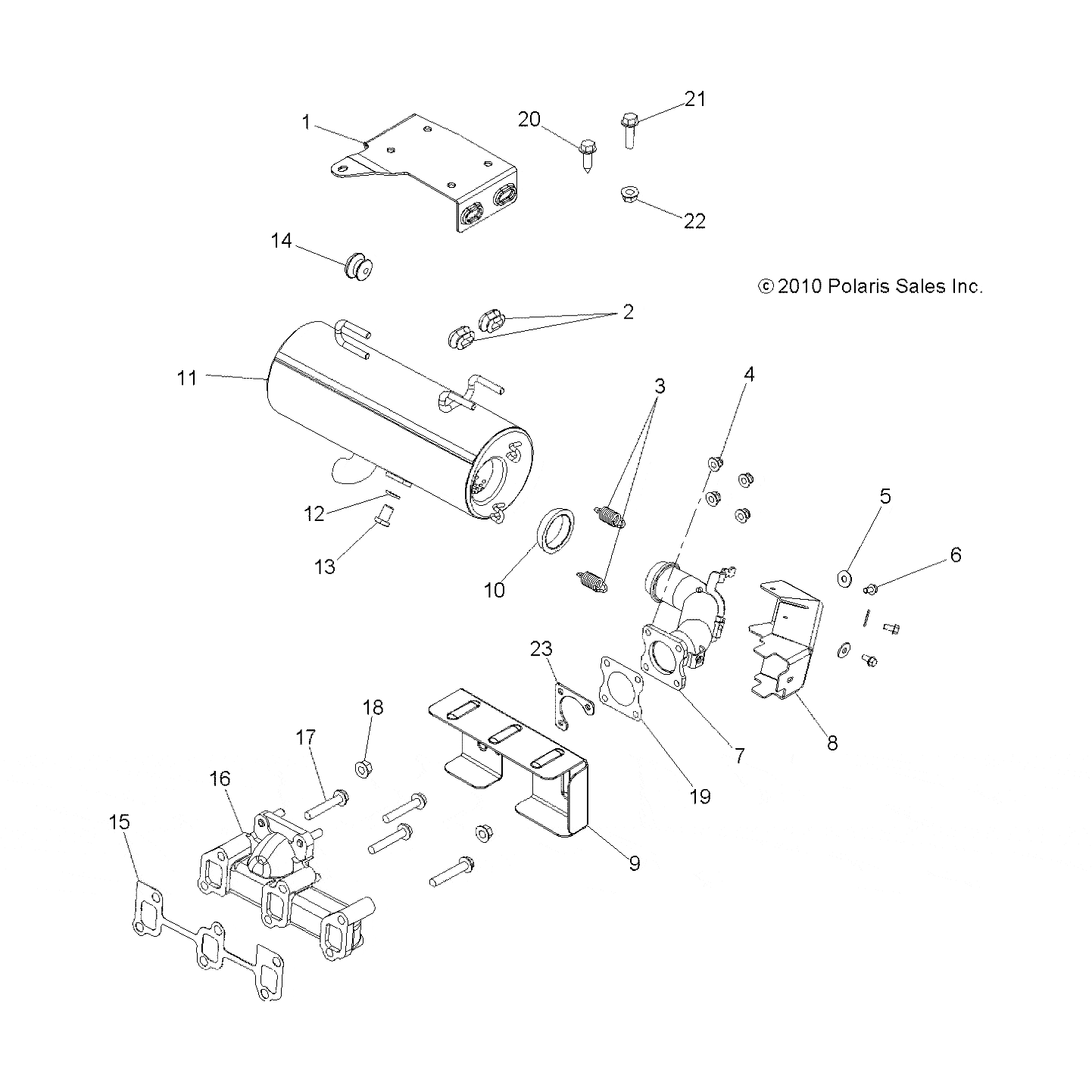 Mount-Silencer,Blk by Polaris 5254657-067 OEM Hardware P5254657-067 Off Road Express
