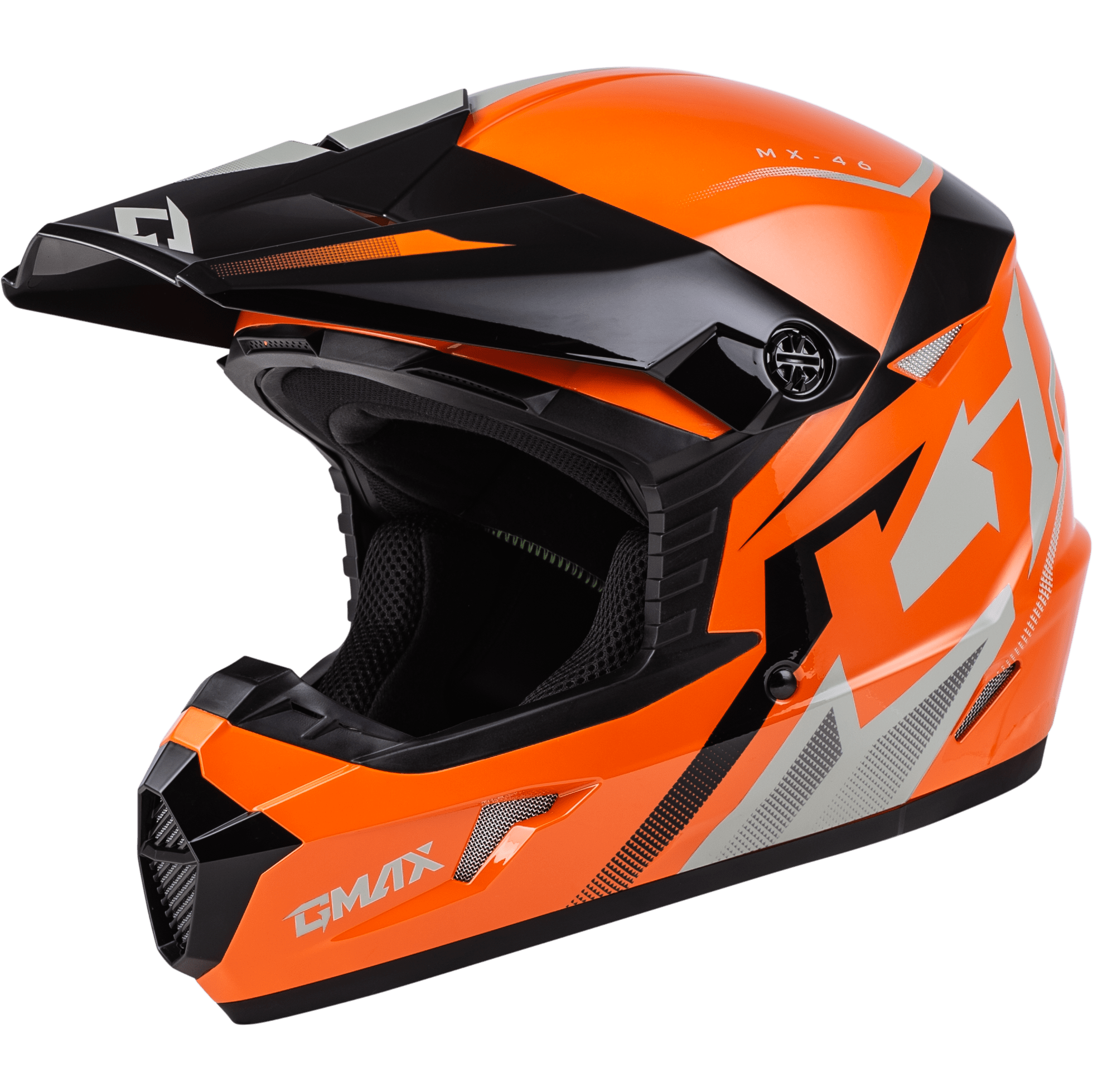 Western Powersports Off Road Helmet Orange/Black/Grey / 2X MX-46 Compound Helmet by GMAX D3464288