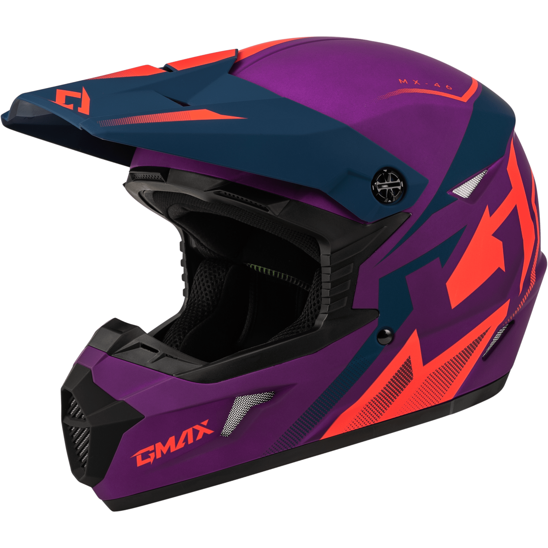 Western Powersports Off Road Helmet Purple/Blue / LG MX-46 Compound Helmet by GMAX D3464936