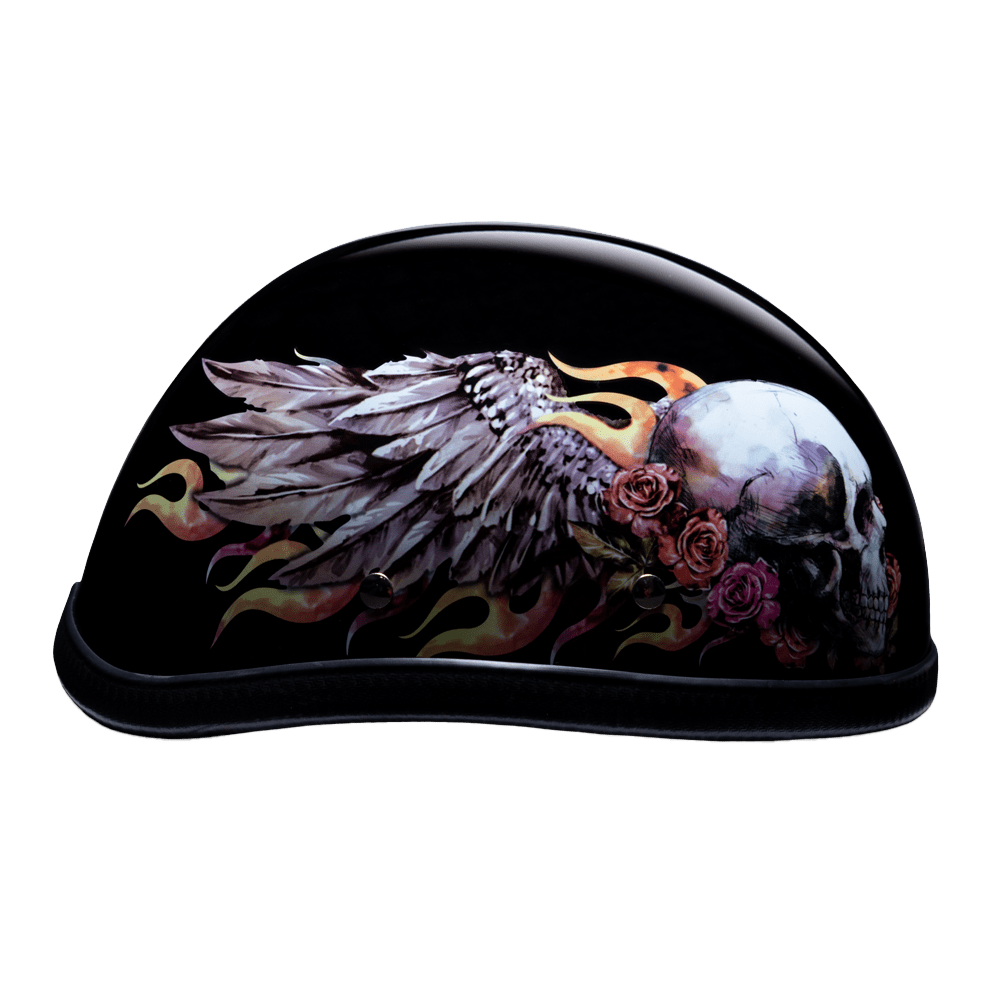 Daytona Helmets Novelty Helmet L / Skull Wings Novelty Eagle Helmet by Daytona Helmets 6002SKW-L