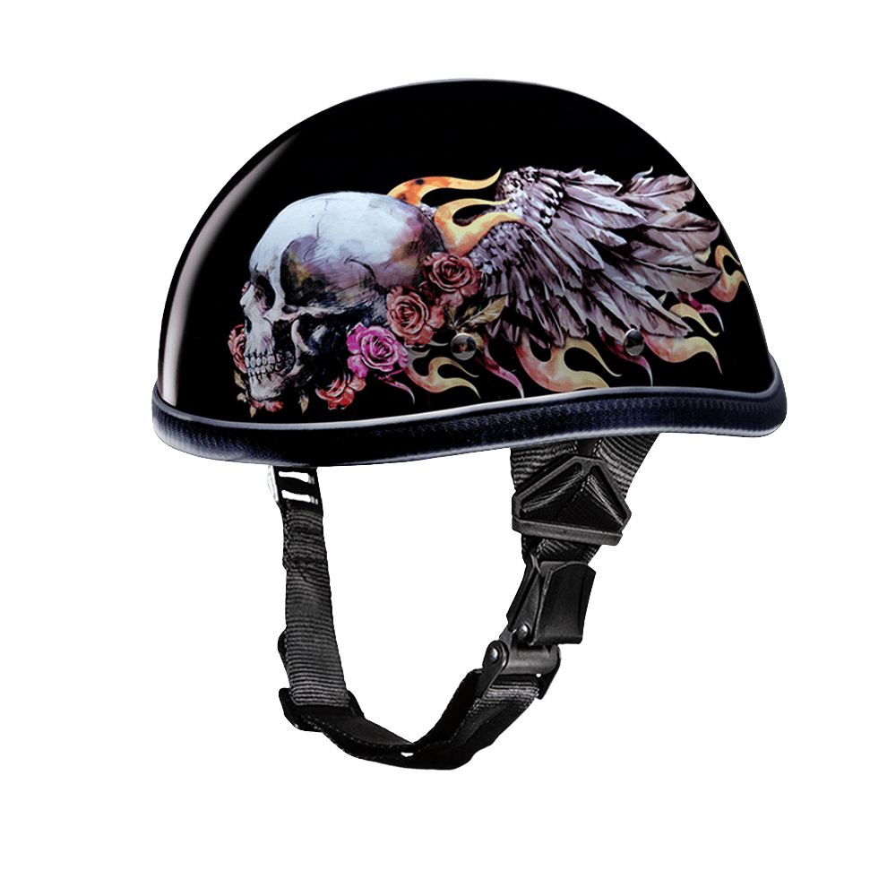 Daytona Helmets Novelty Helmet XS / Skull Wings Novelty Eagle Helmet by Daytona Helmets 6002SKW-XS