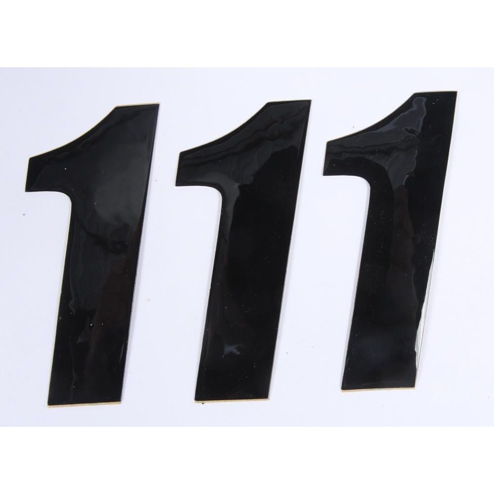 Number 1 Black 4" 3/Pack By D'Cor 45-24-1 Number Set 862-241 Western Powersports