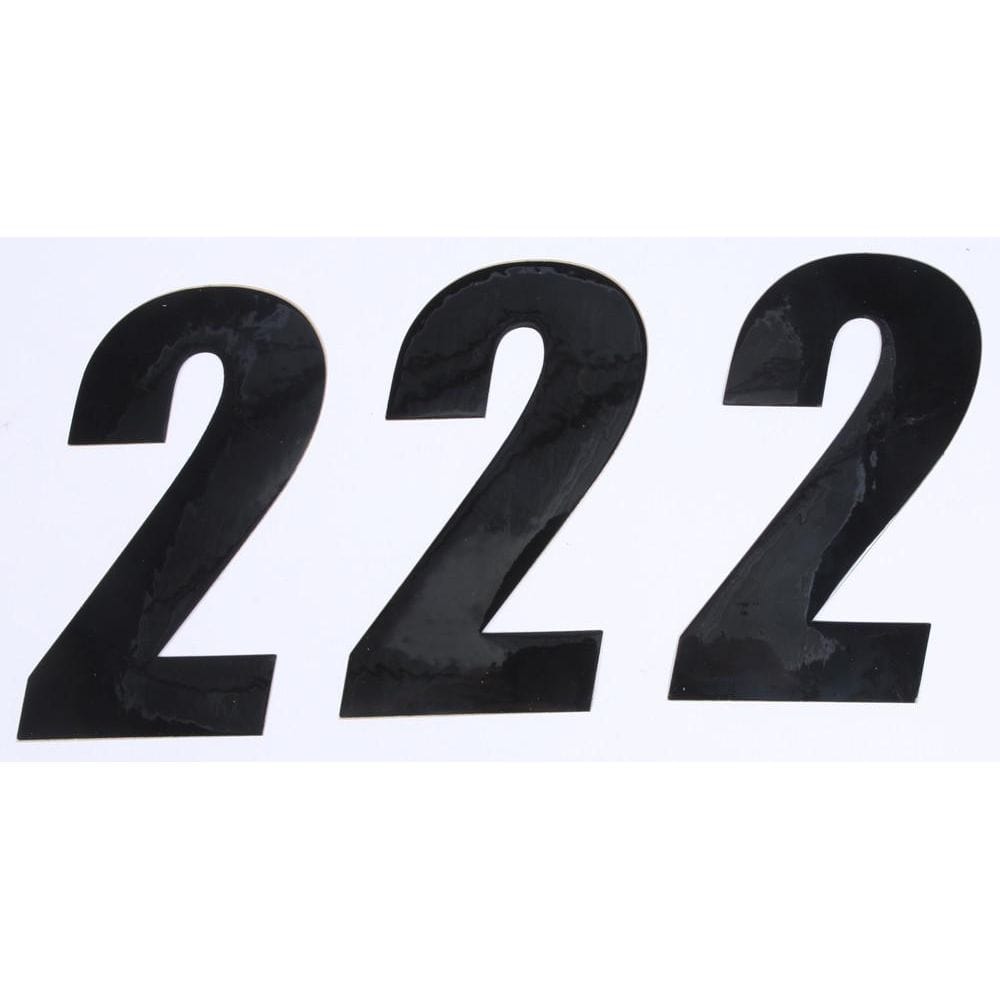 Number 2 Black 6" 3/Pack By D'Cor 45-26-2 Number Set 862-262 Western Powersports