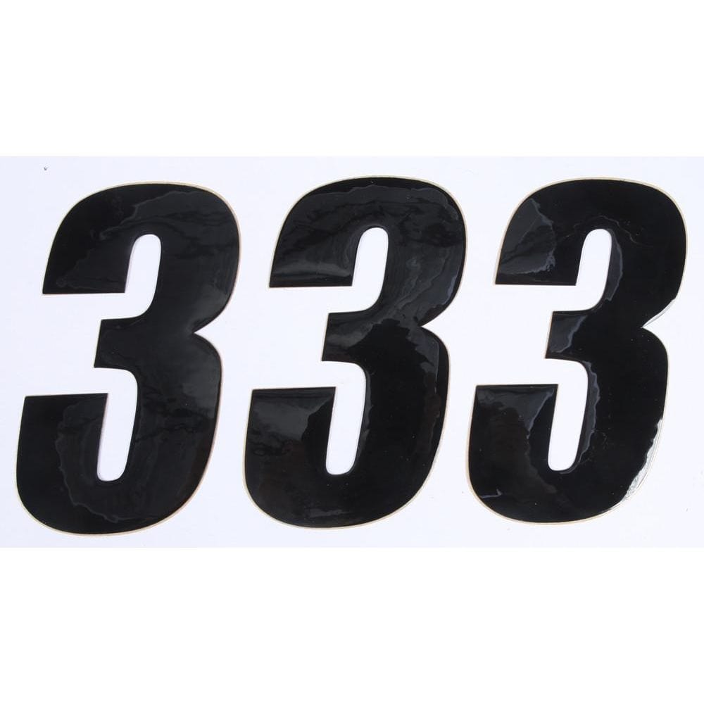 Number 3 Black 6" 3/Pack By D'Cor 45-26-3 Number Set 862-263 Western Powersports