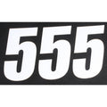 Number 5 White 6" 3/Pack By D'Cor