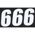 Number 6 White 6" 3/Pack By D'Cor
