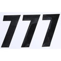 Number 7 Black 6" 3/Pack By D'Cor